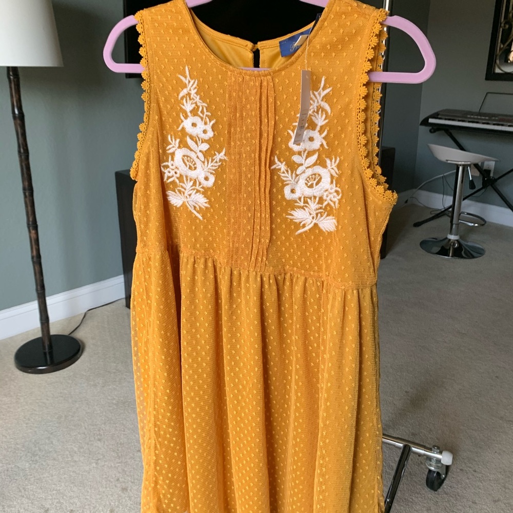 yellow dress NWT
